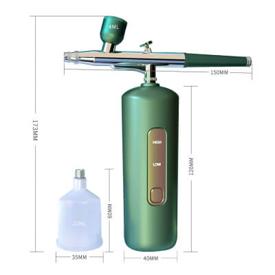 Фото: Портативный аэрограф с компрессором GreenArt-3 Портативный аэрограф с компрессором GreenArt-3